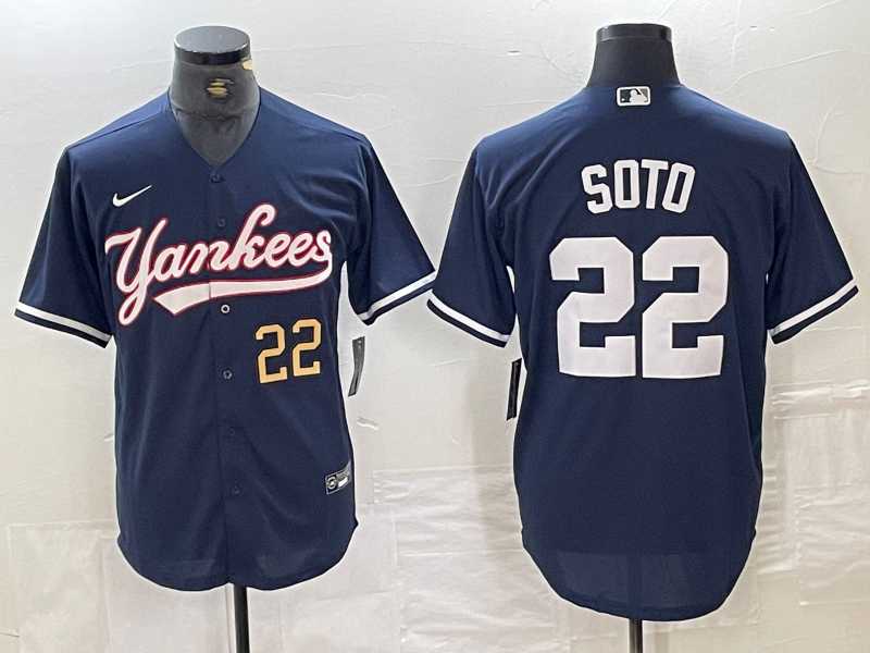 Men's New York Yankees #22 Juan Soto Number Navy Cool Base Stitched Baseball Jerse,We sell and wholesale Men's New York Yankees #22 Juan Soto Number Navy Cool Base Stitched Baseball Jerse on line form chian!